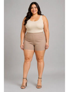 Torrid Nude Two Strap Tapered Heel